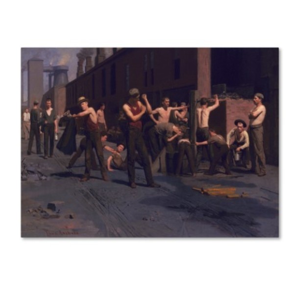Trademark Fine Art Thomas Anshutz 'The Iron Workers' Canvas Art, 14x19 AA00844-C1419GG